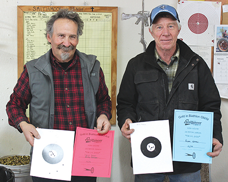 .22 Gold in Biathlon GM/M: David Bieber (left), Bryon Norman (right).